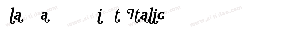 Ela Swashes XeLight Italic PDF字体转换